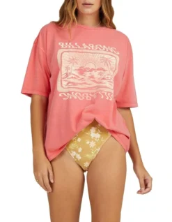 Billabong Dream Island Tee In Red