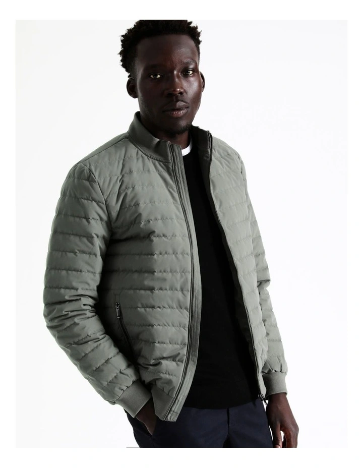 Parker Puffer Jacket In Green 1 Parker Puffer Jacket In Green