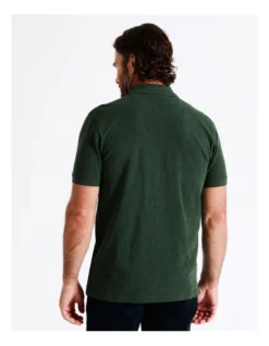 Oliver Short Sleeve Marle Polo In Green -Myer Clothing Shop 956982430 5 720x928