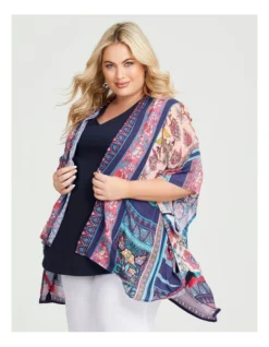 Spliced Bohemian Floral Cape In Multi -Myer Clothing Shop 957021490 3 720x928