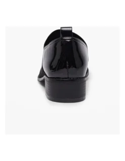 Elastic Panel Patent Shoe In Black -Myer Clothing Shop 957024010 3 720x928