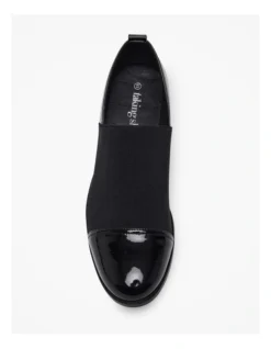 Elastic Panel Patent Shoe In Black -Myer Clothing Shop 957024010 5 720x928