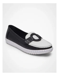 Colour Block Loafer In Black -Myer Clothing Shop 957024280 3 720x928