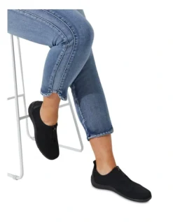 Zip Front Sneaker In Black -Myer Clothing Shop 957025540 6 1 720x928