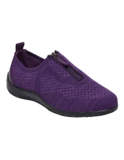 Zip Front Sneaker In Purple -Myer Clothing Shop 957025630 3 1 720x928