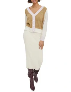 Vero Moda Vigga Block Long Sleeve Cardigan In Multi -Myer Clothing Shop 957183130 3 720x928