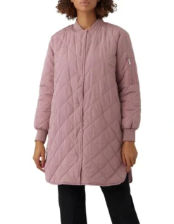Vero Moda Mundina Long Sleeve Coat In Pink