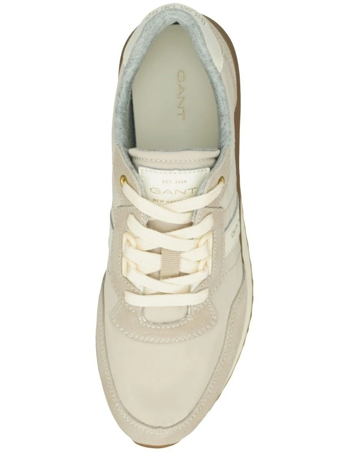 Gant Beya Leather Runner In Light Taupe 2 Gant Beya Leather Runner In Light Taupe - Image 2