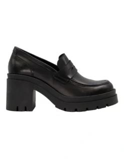 Dune London Grounded Loafers In Black