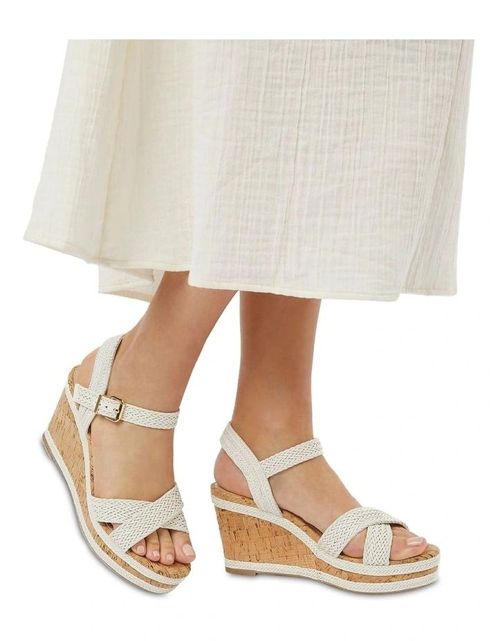 Dune London Kelisa Wedge Sandal In Cream 4 Dune London Kelisa Wedge Sandal In Cream - Image 4