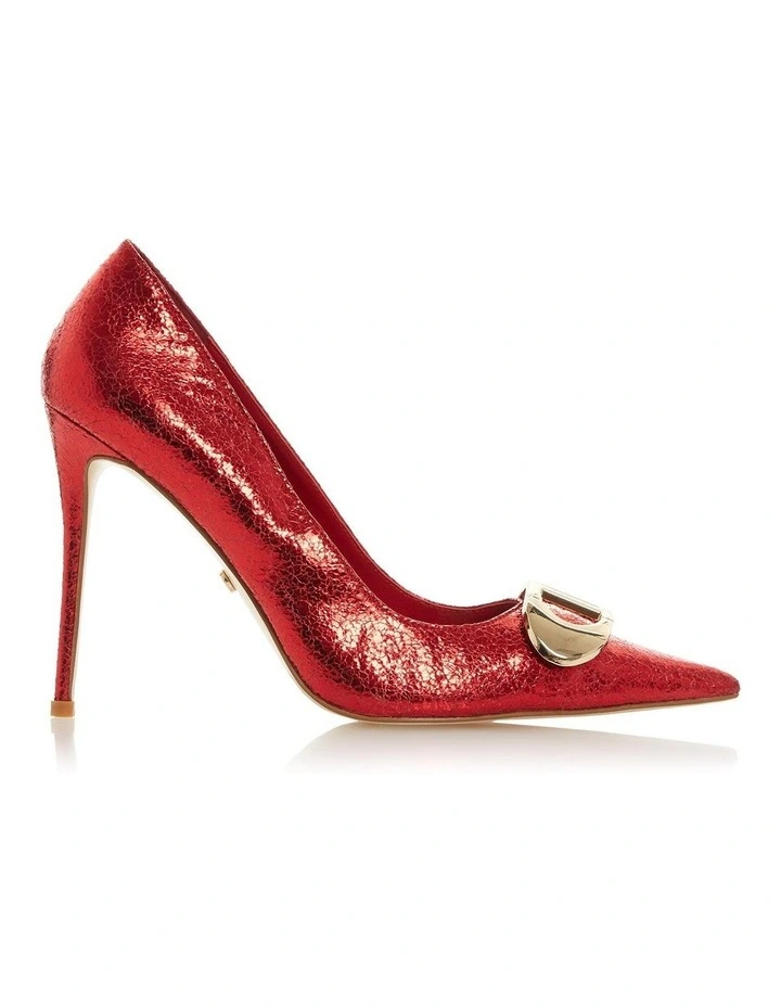 Dune London Belvedere Pump In Red 1 Dune London Belvedere Pump In Red
