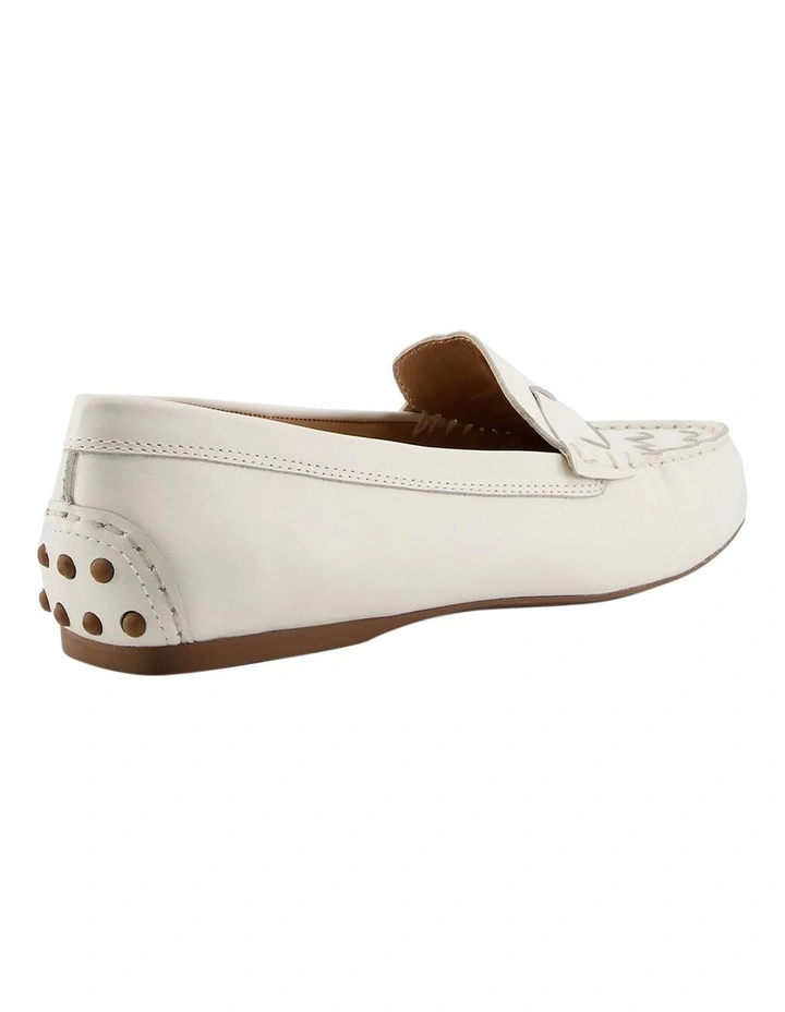 Dune London Greene Loafer In White 4 Dune London Greene Loafer In White - Image 4