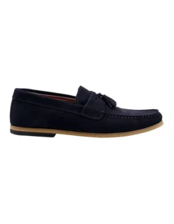 Dune London Bart Loafers In Blue