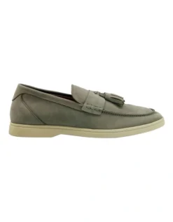Dune London Bloom Loafer In Sage