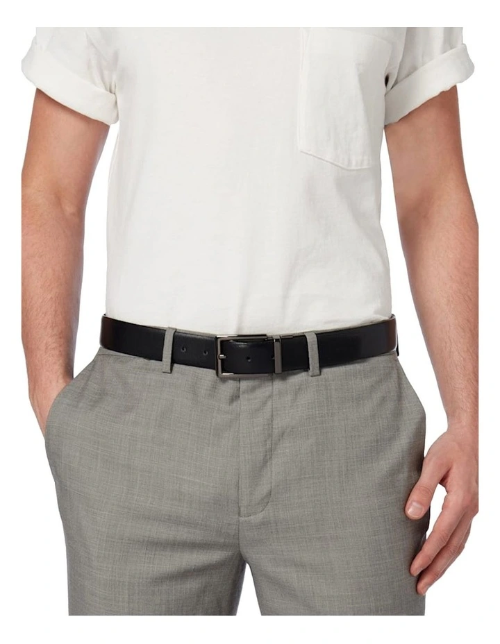 Dune London Opra Leather Belt In Black 3 Dune London Opra Leather Belt In Black - Image 3