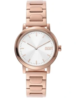 DKNY Soho D Analogue Watch In Rose