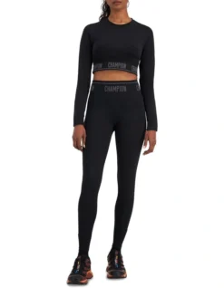 Champion Rochester Flex Long Sleeve Top In Black -Myer Clothing Shop 957451510 957443050 4 720x928