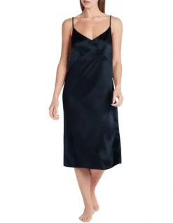Cezanne Silk Sleep Dress In Midnight