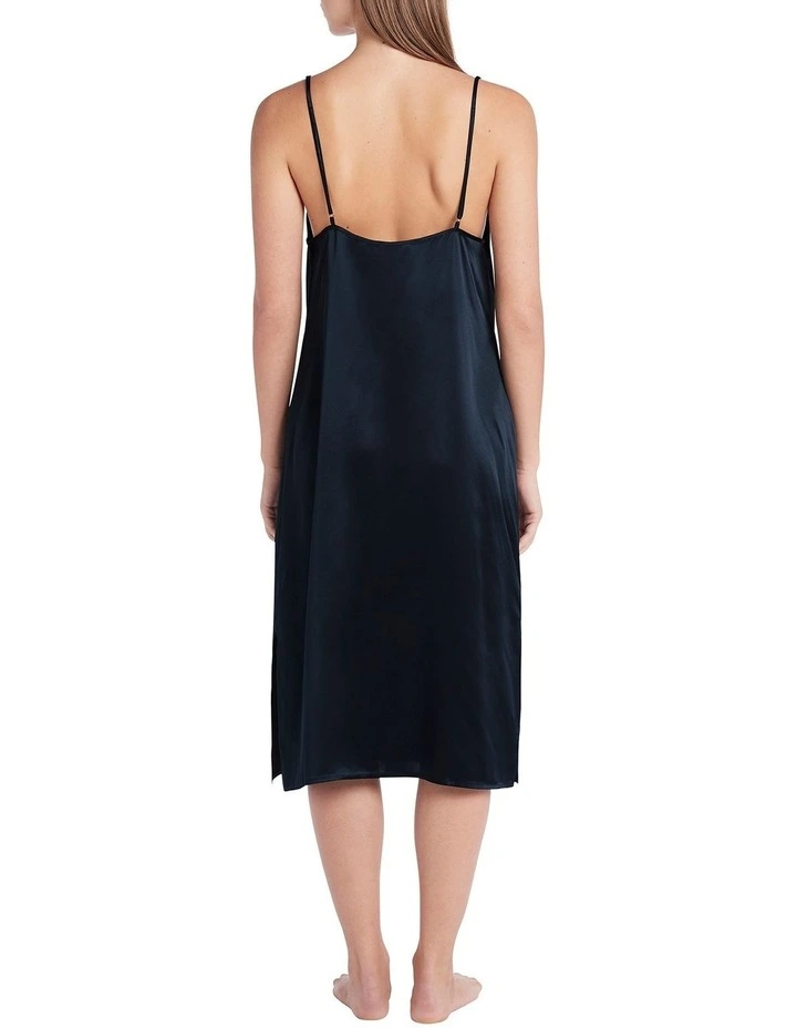 Cezanne Silk Sleep Dress In Midnight 3 Cezanne Silk Sleep Dress In Midnight - Image 3