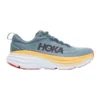 Hoka One One Bondi 8 Mens Running Shoes In Grey/Yellow