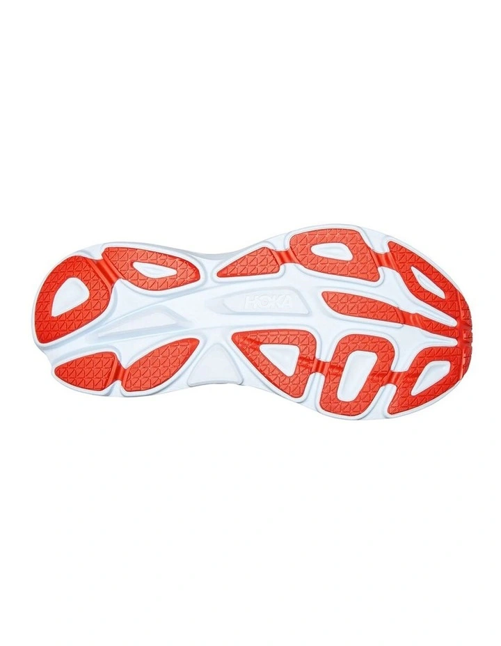 Hoka One One Bondi 8 Mens Running Shoes In Grey/Yellow 4 Hoka One One Bondi 8 Mens Running Shoes In Grey/Yellow - Image 4