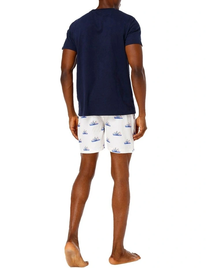 Trawler PJ Set In Navy 2 Trawler PJ Set In Navy - Image 2