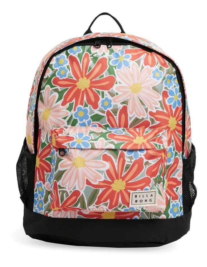 Billabong Zippy Tiki Eco Backpack In Peach 1 Billabong Zippy Tiki Eco Backpack In Peach