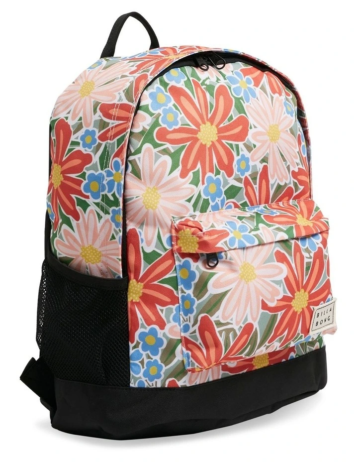 Billabong Zippy Tiki Eco Backpack In Peach 2 Billabong Zippy Tiki Eco Backpack In Peach - Image 2