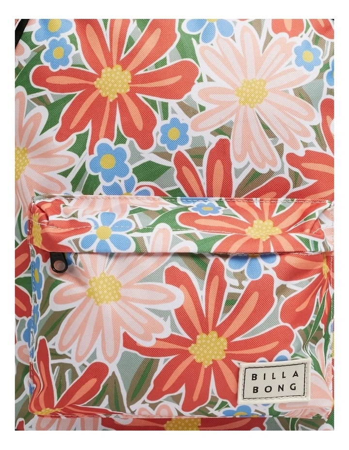 Billabong Zippy Tiki Eco Backpack In Peach 6 Billabong Zippy Tiki Eco Backpack In Peach - Image 6