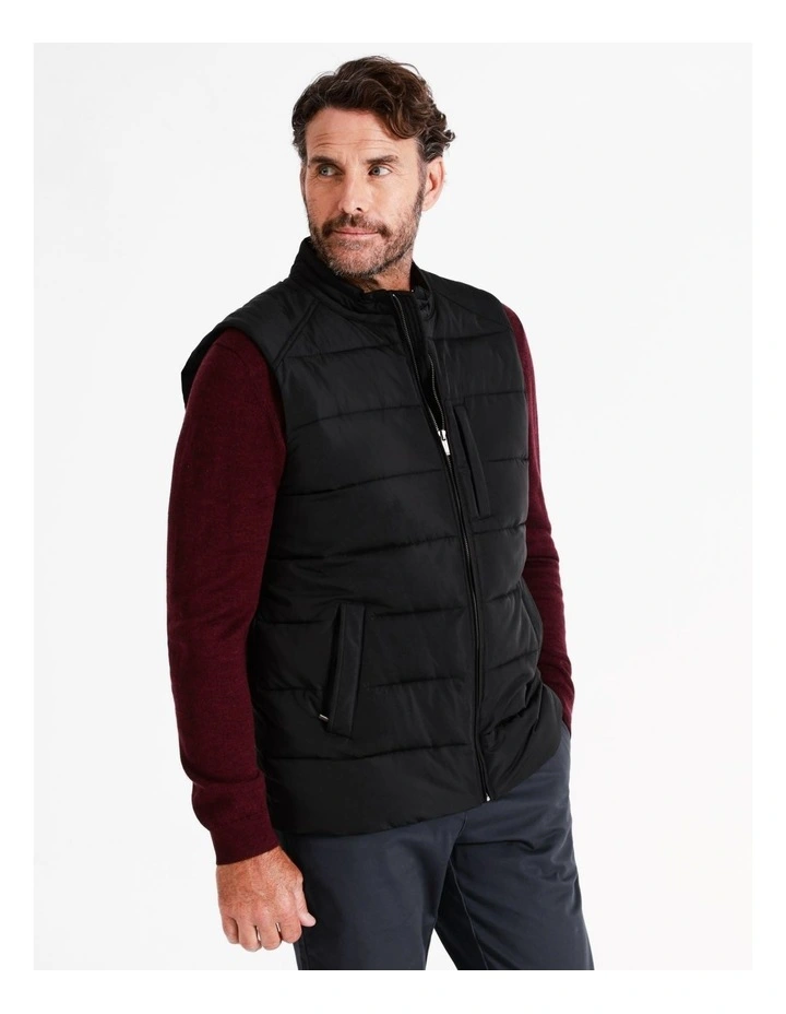 Avery Puffer Vest In Black 5 Avery Puffer Vest In Black - Image 5