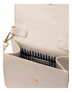 Bindi Croc-Embossed Crossbody In White 6 Bindi Croc-Embossed Crossbody In White -Myer Clothing Shop 958713040 3 720x928