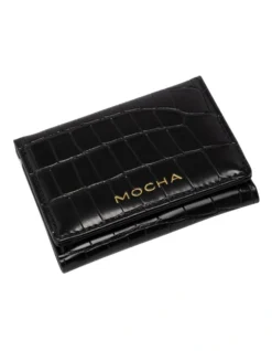Bindi Croc-Embossed Mini Wallet In Black -Myer Clothing Shop 958714210 3 720x928