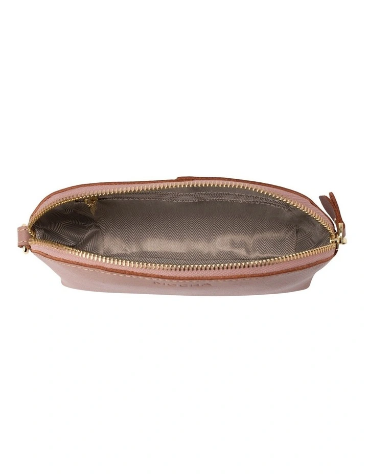 Shell Leather Coin Wallet In Pink 3 Shell Leather Coin Wallet In Pink - Image 3