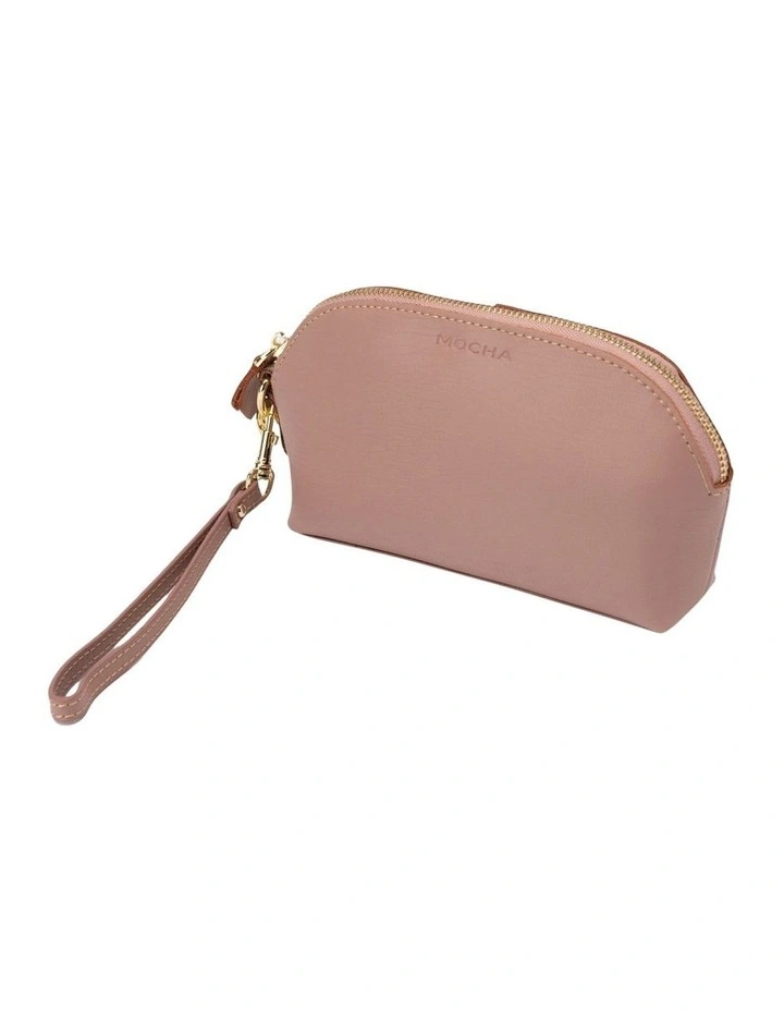 Shell Leather Coin Wallet In Pink 4 Shell Leather Coin Wallet In Pink - Image 4