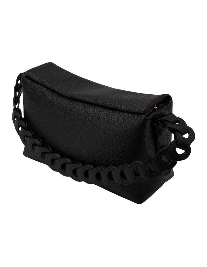 Lidia Leather Boston Bag In Black 4 Lidia Leather Boston Bag In Black - Image 4