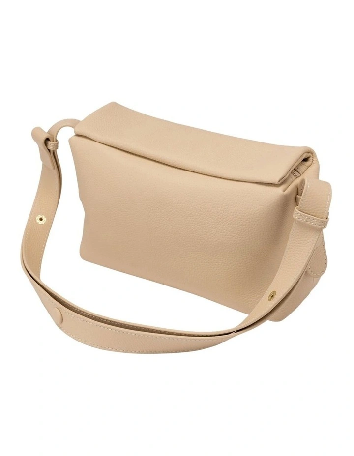 Lidia Leather Boston Bag In Cream 5 Lidia Leather Boston Bag In Cream - Image 5