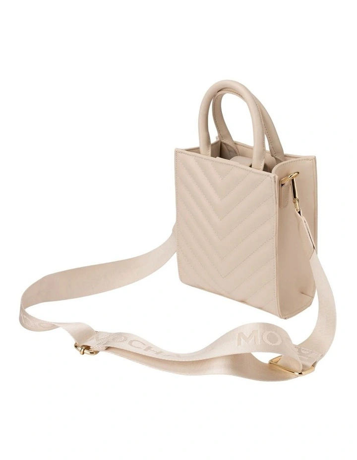 Nina Mini Tote In Cream 4 Nina Mini Tote In Cream - Image 4