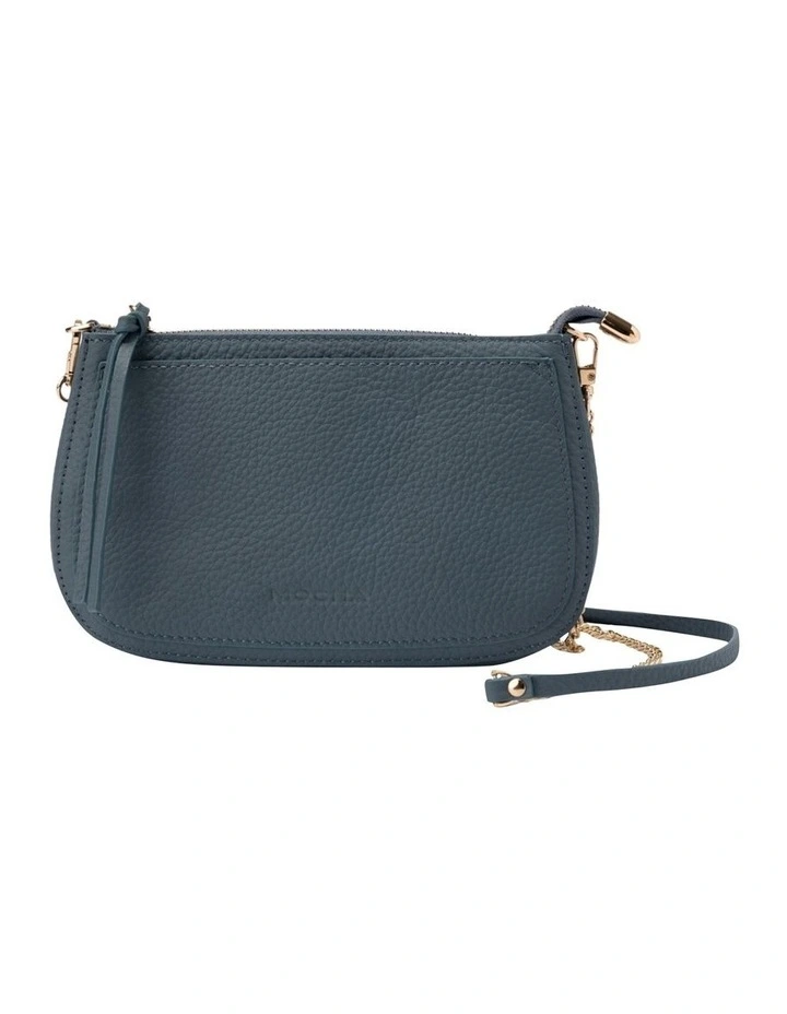 Fanta Small Leather Crossboday Bag In Blue 1 Fanta Small Leather Crossboday Bag In Blue