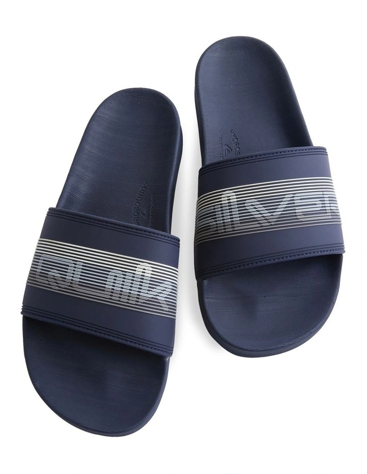 Quiksilver Rivi Wordmark Slide Sandal In Blue 4 Quiksilver Rivi Wordmark Slide Sandal In Blue - Image 4
