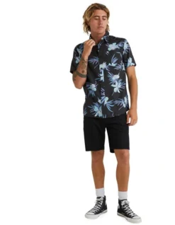 Quiksilver New Bloom Shirt In Tarmac -Myer Clothing Shop 959056750 5 720x928