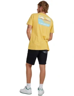 Quiksilver Rocky Trail Short Sleeve T-Shirt In Ochre -Myer Clothing Shop 959120200 3 720x928