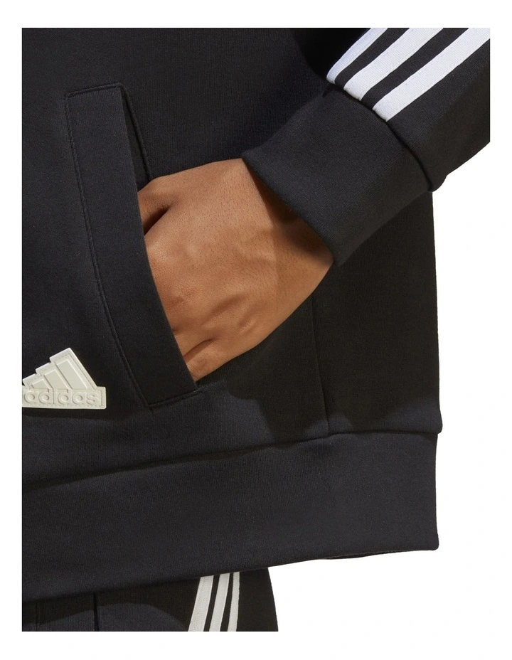 ADIDAS Future Icons 3-Stripes Full-Zip Hoodie In Black 6 ADIDAS Future Icons 3-Stripes Full-Zip Hoodie In Black - Image 6