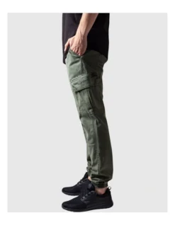 URBAN CLASSICS Washed Cargo Twill Jogging Pants In Olive 10 URBAN CLASSICS Washed Cargo Twill Jogging Pants In Olive -Myer Clothing Shop 959638690 4 720x928