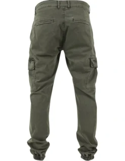 URBAN CLASSICS Washed Cargo Twill Jogging Pants In Olive 12 URBAN CLASSICS Washed Cargo Twill Jogging Pants In Olive -Myer Clothing Shop 959638690 6 720x928