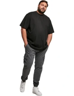 URBAN CLASSICS Washed Cargo Twill Jogging Pants In Dark Shadow -Myer Clothing Shop 959638960 4 720x928