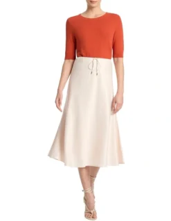 Terry Cotton Knit Tee In Tangerine 6 Terry Cotton Knit Tee In Tangerine -Myer Clothing Shop 959724550 3 720x928