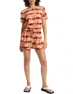 Sand By Me Playsuit In Sand Multi