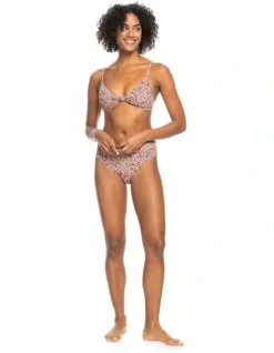 Roxy Rib Love The Surf Knot Rib Knit Bikini Top In Brown -Myer Clothing Shop 960066730 4 720x928