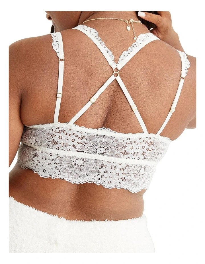 Aerie Fa La Lace Padded Bralette In Cream 2 Aerie Fa La Lace Padded Bralette In Cream - Image 2