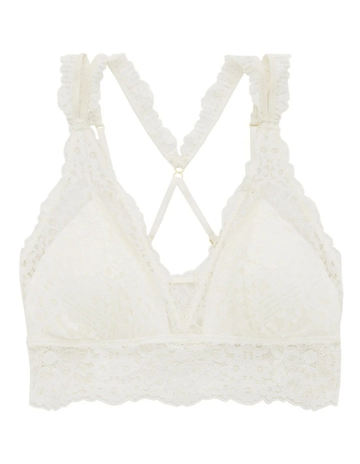 Aerie Fa La Lace Padded Bralette In Cream 3 Aerie Fa La Lace Padded Bralette In Cream - Image 3
